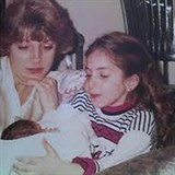 Gaga s maminkou Cynthiou na archivnm snmku.
