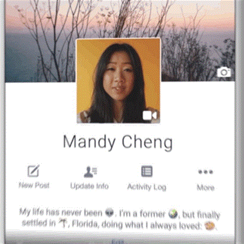 Facebook chyst pohybliv profilov obrzky.