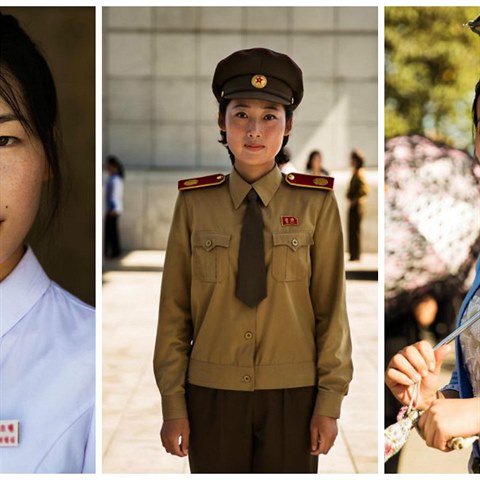 Krásné mohou být i komunistky. Severokorejské ženy ve fotografickém projektu...