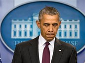 Pelý Obama na tiskové konferenci ohledn masakru na universit v Oregonu.