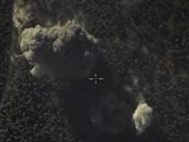 Snímky ruských leteckých útok v Sýrii.