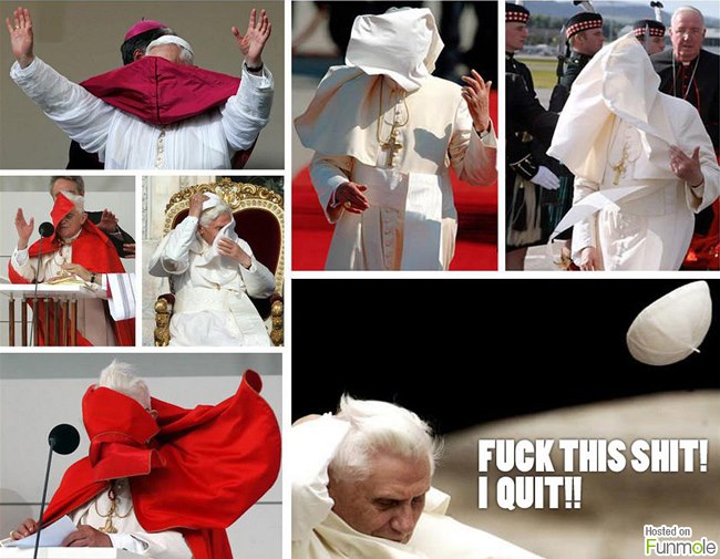 Papež Benedikt to fakt neměl jednoduché.