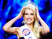 Nováková pi korunovaci na eskou Miss 2011.