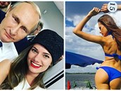 Vladimir Putin a finalistka Miss Rusko