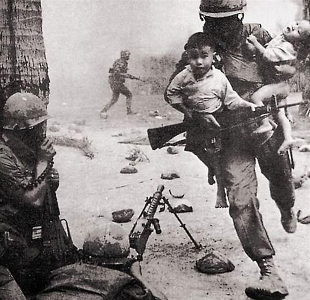 Děti za války ve Vietnamu.