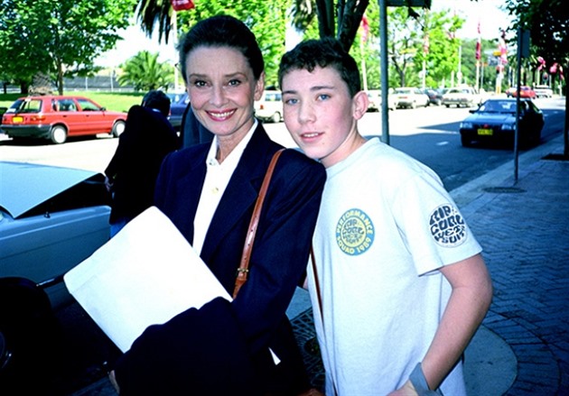 S Audrey Hepburn v roce 91.