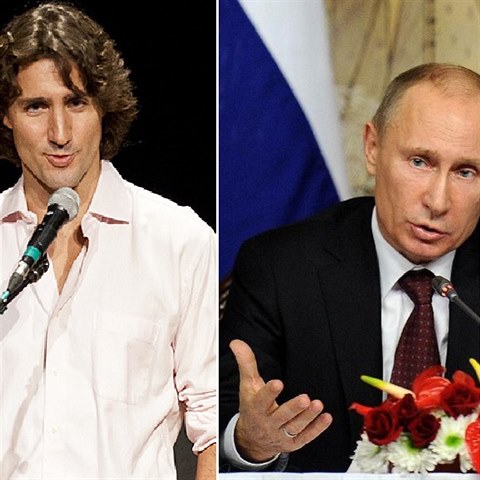 Justin Trudeau a Vladimr Putin