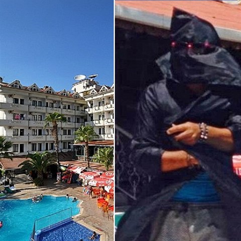 Turisty v hotelu v tureck�m Marmarisu vyd�sil jeden ze zam�stnanc�, kter� pova�oval za vtipn�, kdy� se p�estroj� za teroristu a bude si hr�t na terosristick� �tok.