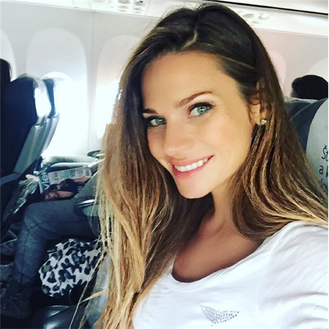 Andrea a jej selfieko z letadla.