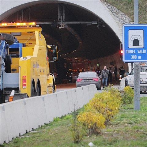 Nehoda v tunelu Valk - ilustran foto