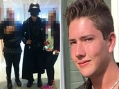 Jednadvacetiletý Anton Lundin-Petterson v masce meem napadl celkem 4 lidi na...
