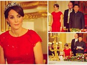 Kate to na státním banketu v Buckinghamském paláci moc sluelo, ale vypadala...