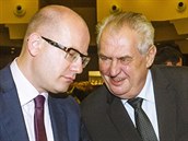 Bohuslav Sobotka a Milo Zeman