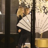 Madonna na recepci v pražském hotelu.