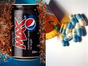 Kombinace kofeinu v oblíbené Pepsi Max a látek obsaených v antidepresivech...