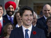 Kanadský premiér Justin Trudeau má dvod k úsmvu. Podailo se mu dát dohromady...