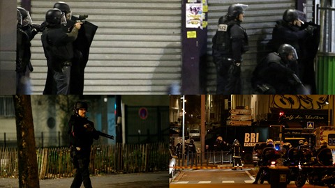 Pi protiteroristické operaci v Paíi byli zranni policisté.