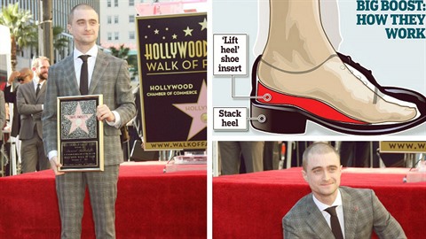 Daniel Radcliffe se na odhalení své hvzdy na Chodníku slávy objevil v botách s...