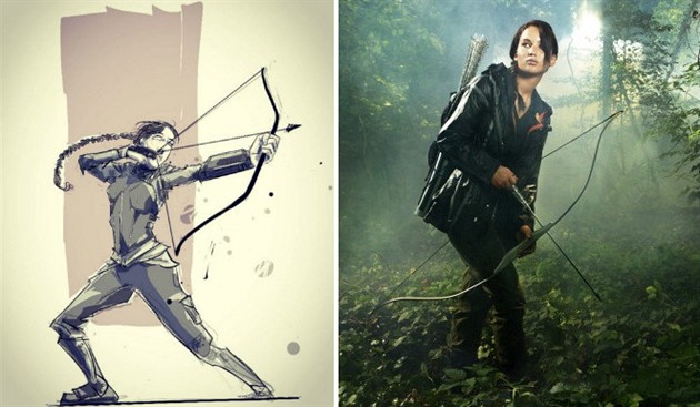 Katniss z Hunger Games.
