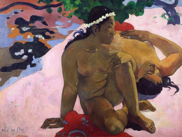 Jedna z Gauguinovch Tahianek.