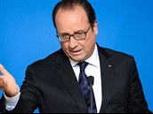 Francouzský prezident Francois Hollande slíbil Islámskému státu nelítostnou...