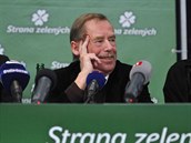 Václav Havel byl velkým podporovatelem Strany zelených.