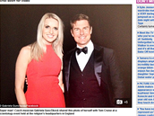 Gábinina fotka s Cruisem se objevila i na serveru Daily Mail.