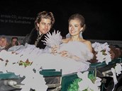 Sagan si vzal svou dlouholetou pítelkyni Katarínu.