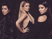 Sesterské trio Kourtney, Khloe a Kim Kardashianovy.
