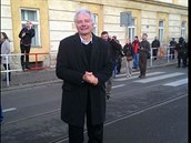 Miroslav Sládek byl vyfotografován na oslavách 17. listopadu.
