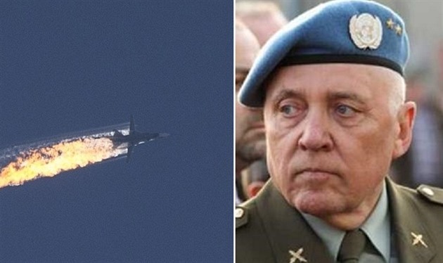 Plukovník Skácel vnímá sestelení ruského letadla Tureckem jako in, který...