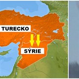 Turci sestelili ruskou sthaku nad syrskou hranic.