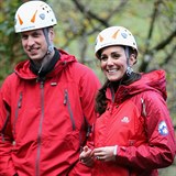 Kate a William v severnm Walesu.