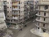 Ulice v syrských mstech jsou viditeln zasaeny válkou. Lidé mají ale od...