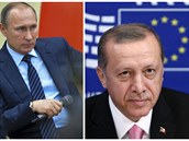 Vladimir Putin a  Recep Tayyip Erdogan