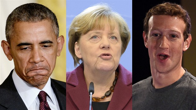 Obama, Merkel a Zuckerberg...jedni z nejmocnějších lidí světa.