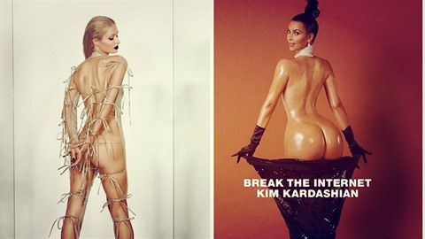 Paris Hilton se svlékla pro Paper magazine po vzoru Kim Kardashian.