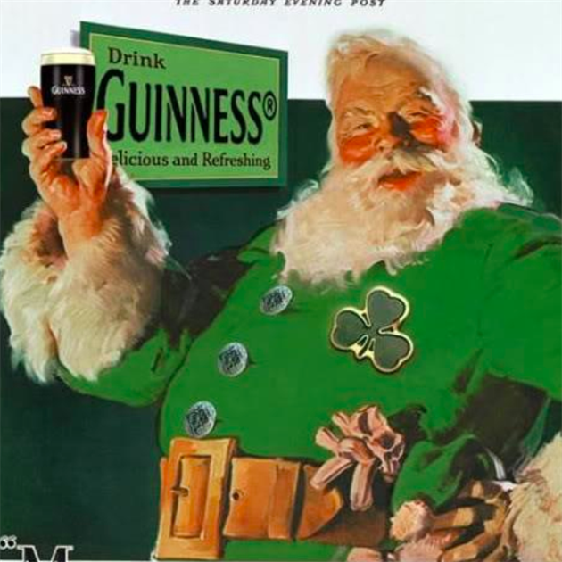 Ve Spojených státech dostane Santa sušenky a mléko, v Irsku pivo.