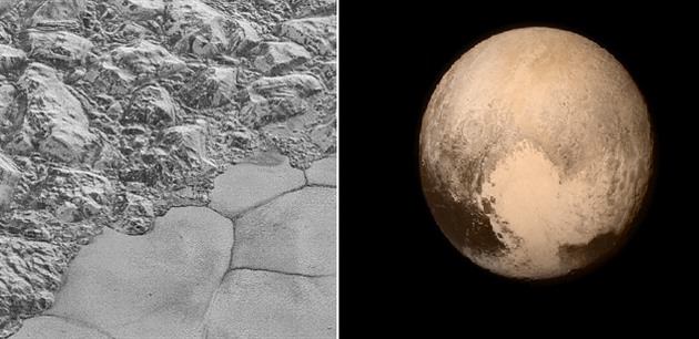 Díky sond New Horizons nyní víme, jak to vypadá na povrchu nejmení planety...