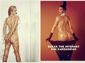 Paris Hilton se svlékla pro Paper magazine po vzoru Kim Kardashian.