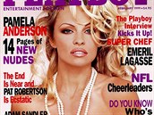 Pamela na titulní stran Playboye  z roku 1999.