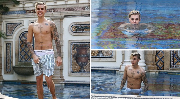 Bieber se svlékl do pl tla a stal se tváí nové kampan znaky Calvin Klein.