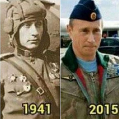 Nesmrtelnost Vladimíra Putina by měla jednoznačně dokazovat tato fotografie,...