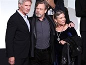 Trio hrdin znovu pohromad - Han Solo, Luke Skywalker a princezna Leia na...