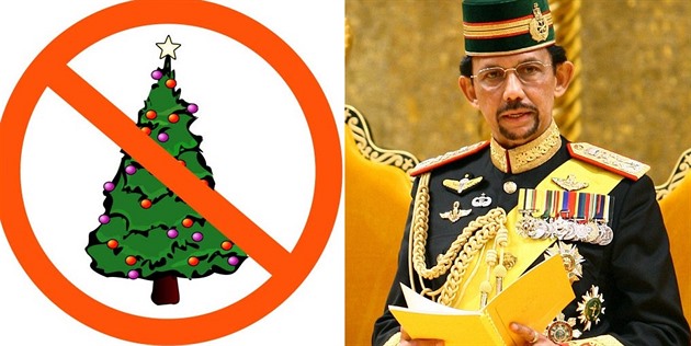 Brunejský sultán se rozhodl pro kontroverzní krok. Zakázal Vánoce a jejich...