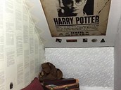 Knihy a plakát s Potterem nemou chybt.