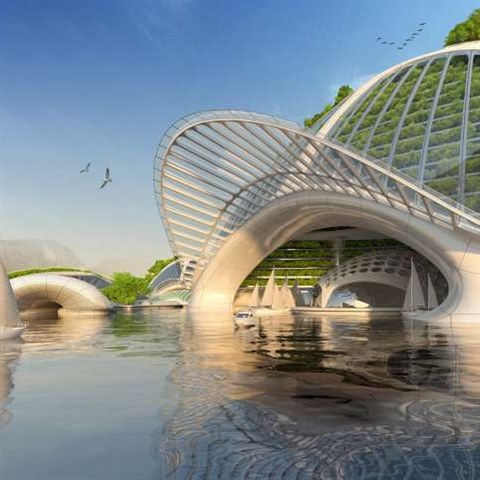 Jako materi�ly by se m�l vyu��vat plast, kter� plave v oce�nech.