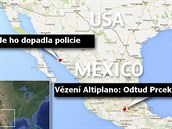 Guzmána policie odhalila na severu Mexika.