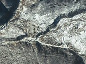 Satelitní snímky jaderné stelnice Pchunggje, kde mlo dojít k odpálení cviné...