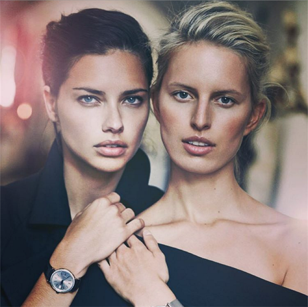 Adriana a Karolína společně nafotili kampaň pro výrobce hodinek.